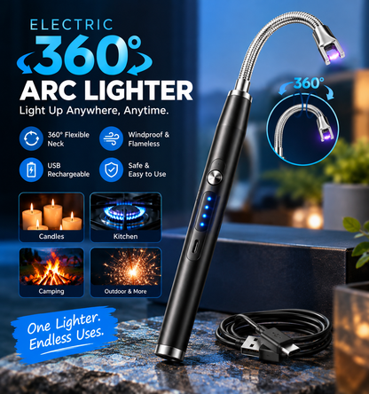 Electric 360° arc lighter