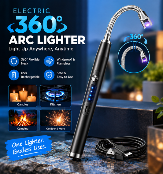 Electric 360° arc lighter