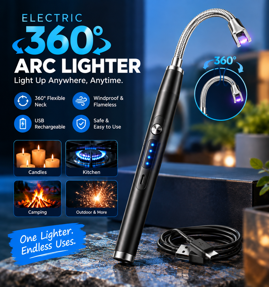 Electric 360° arc lighter
