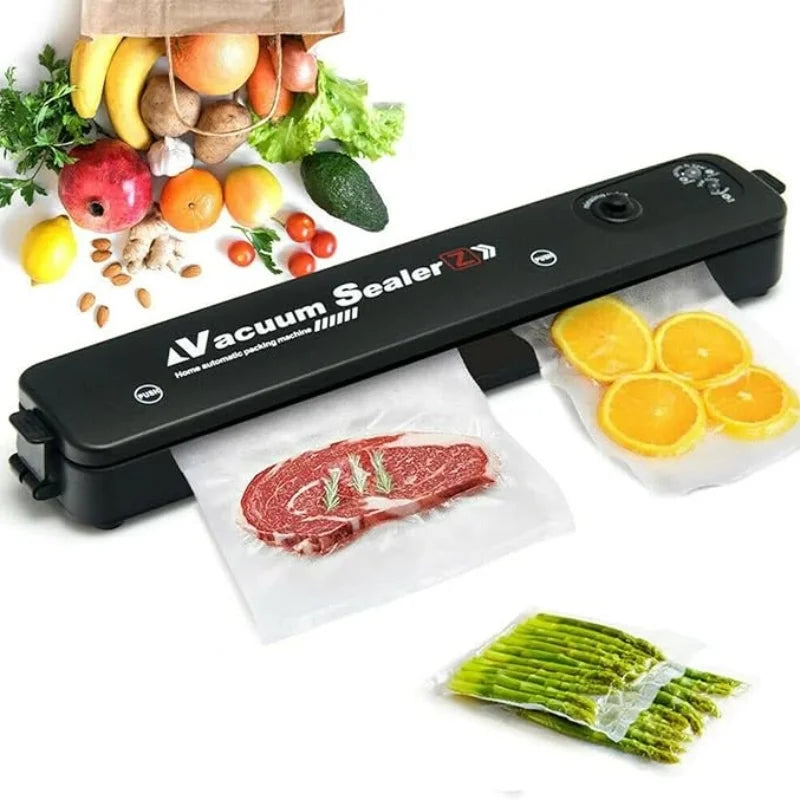 Vacuum Sealer Hand Machine ZKFK-001 | Automatic Food Sealer | 5 Vacuum Bags for Fresh Food Storage
