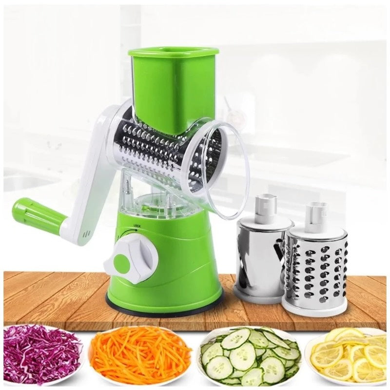 Tabletop Drum Grater | Fast Vegetable Slicer & Shredder