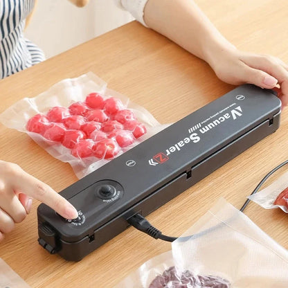 Vacuum Sealer Hand Machine ZKFK-001 | Automatic Food Sealer | 5 Vacuum Bags for Fresh Food Storage