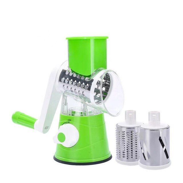 Tabletop Drum Grater | Fast Vegetable Slicer & Shredder