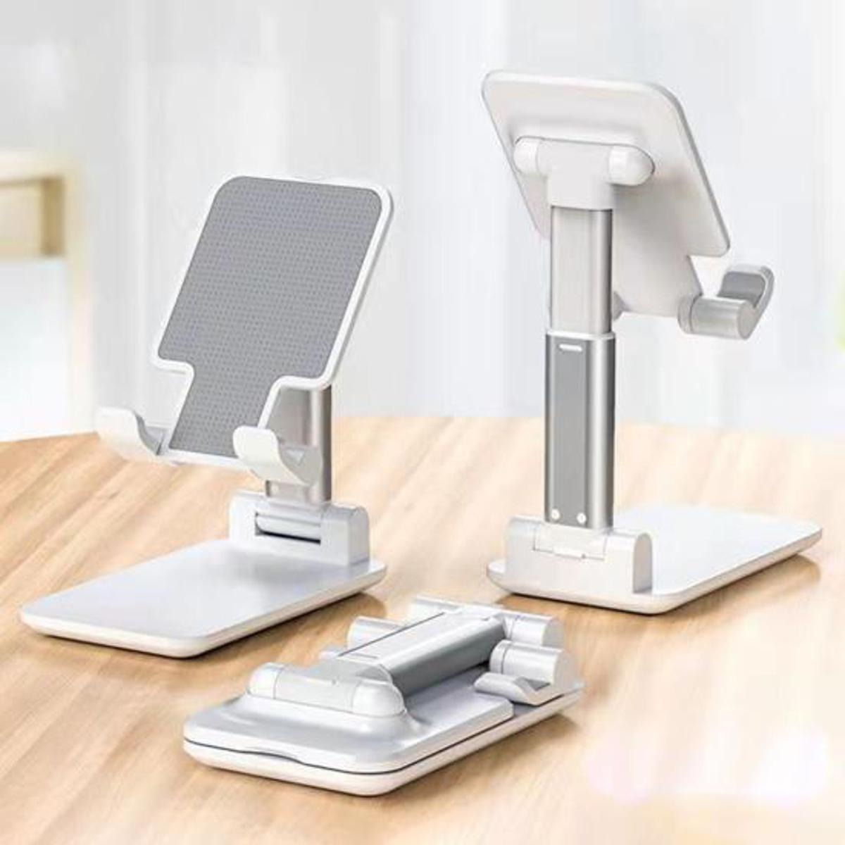 Premium Adjustable Mobile & Tablet Stand – Flexible, Foldable & Portable Holder | Perfect for Study, Office Work, Video Calls, Live Streaming & Hands-Free Viewing | Compatible with All Mobile Phones and Tablets