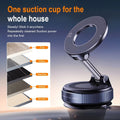 Premium Magnetic Vacuum Suction Phone Mount – 360° Rotatable & Foldable Holder | Double-Sided Strong Suction Cup | Universal Mobile Stand for Car Dashboard, Desk & Travel