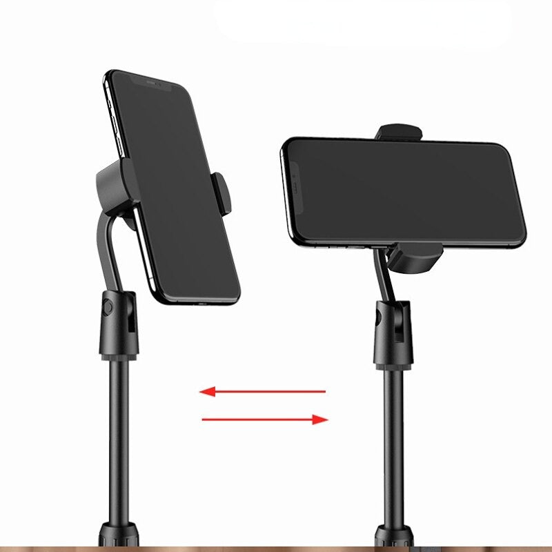 Adjustable Mobile Phone Stand – Retractable Desk & Table Holder Clip Mount for Smartphones, Live Streaming, Video Calls & Recording