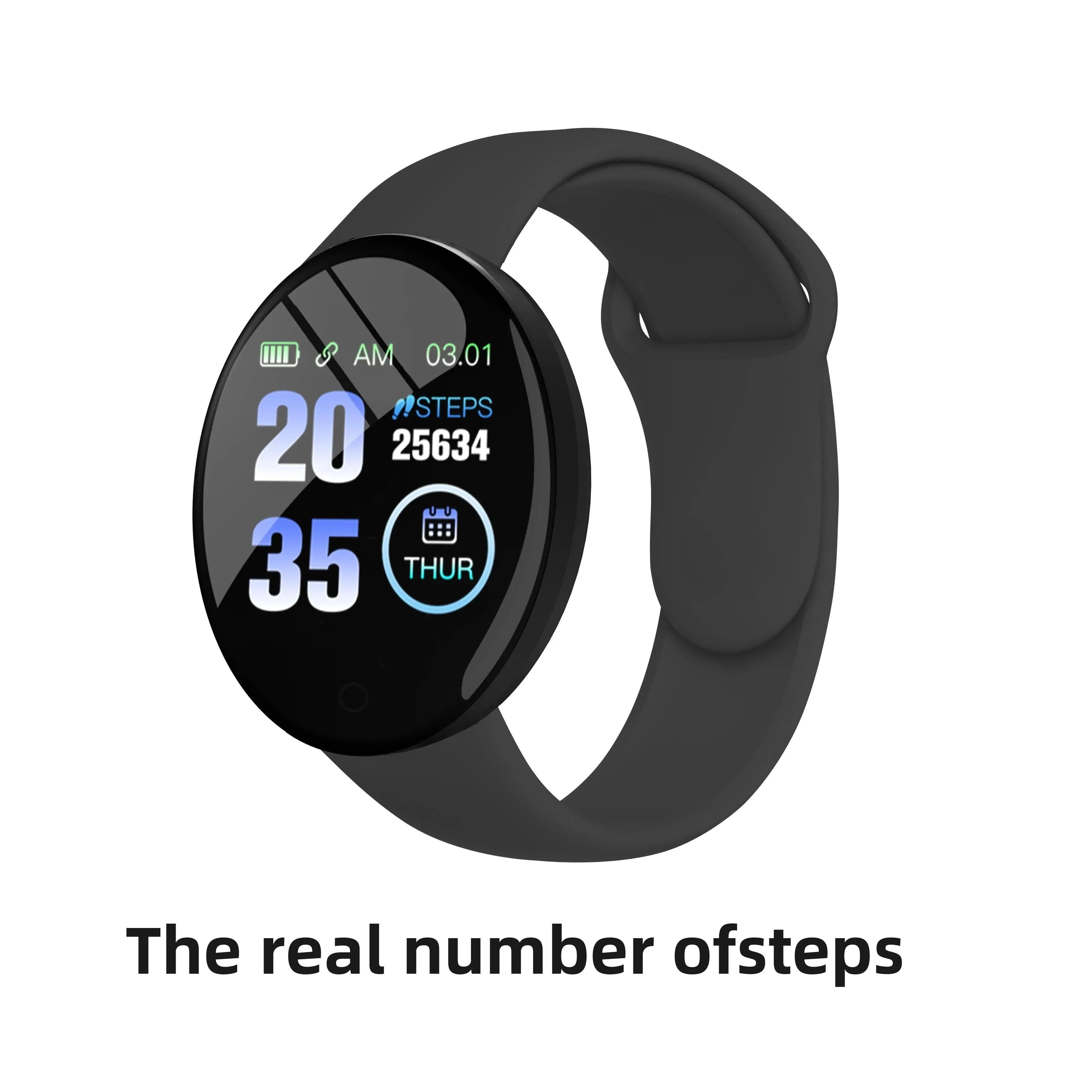B41 Smart Fitness Watch – Step Counter, Activity Tracker, Smart Notifications & Health Monitoring | Compatible with Android & iOS | Unisex Design