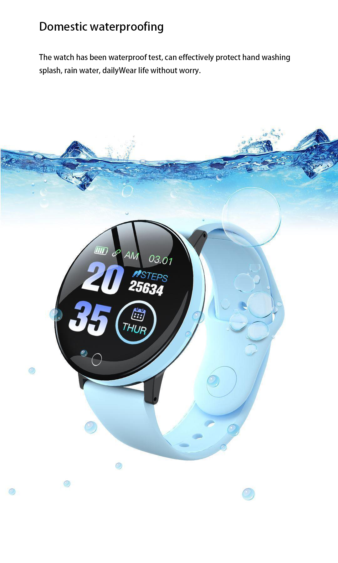 B41 Smart Fitness Watch – Step Counter, Activity Tracker, Smart Notifications & Health Monitoring | Compatible with Android & iOS | Unisex Design