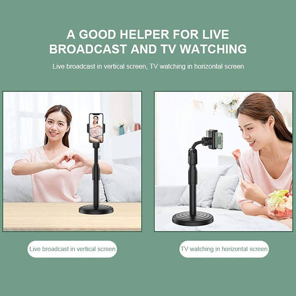 Adjustable Mobile Phone Stand – Retractable Desk & Table Holder Clip Mount for Smartphones, Live Streaming, Video Calls & Recording
