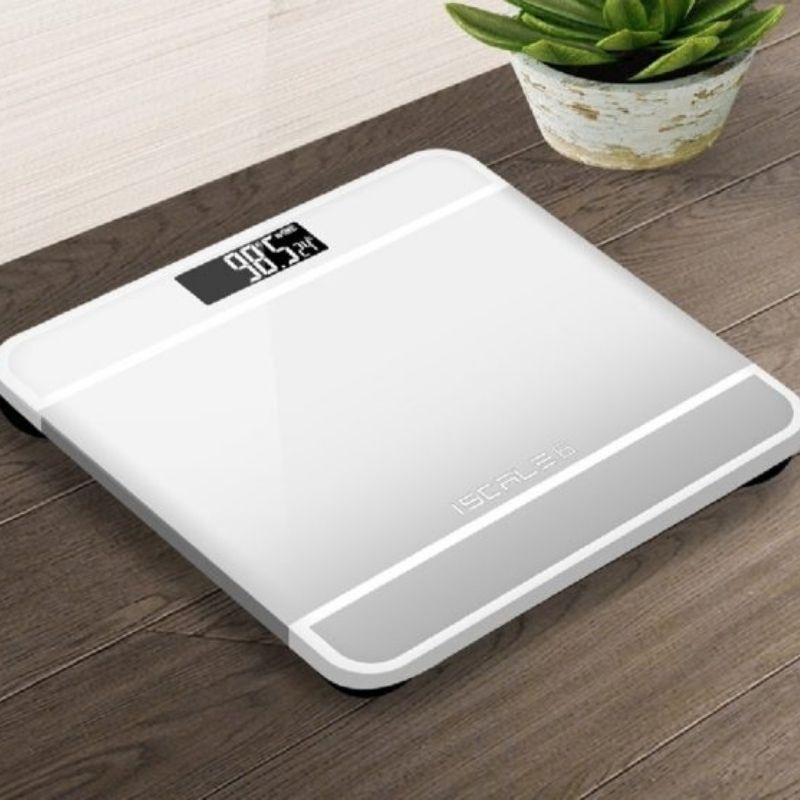 iScale Digital LED Bathroom Weighing Scale | Tempered Glass & Accurate Weight Monitor