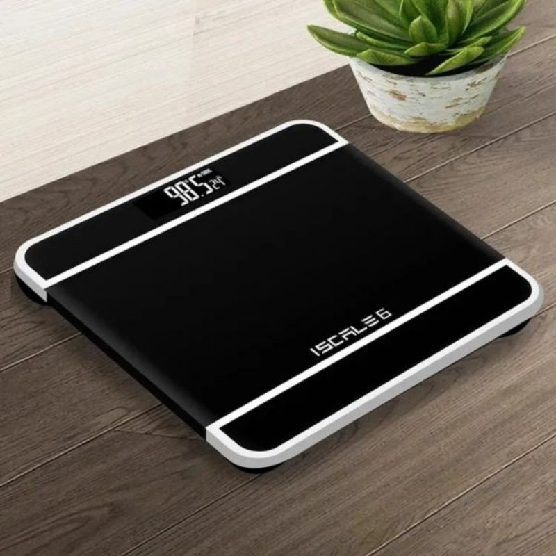 iScale Digital LED Bathroom Weighing Scale | Tempered Glass & Accurate Weight Monitor