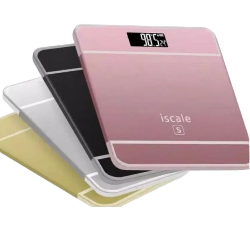 iScale Digital LED Bathroom Weighing Scale | Tempered Glass & Accurate Weight Monitor
