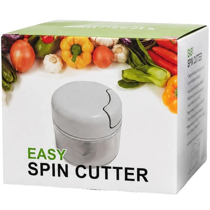 Manual Mini Hand Pull Food Chopper | Spin Cutter for Vegetable & Fruit | Food Processor